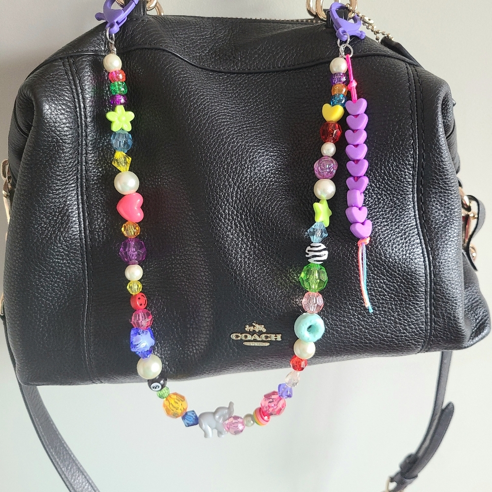 Party People Beaded Bag Charm Y2k 90s Maximalist